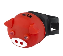 Villogó Kellys Piggy hátsó 2ledes,2funkciós,elemmel piros