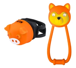 Kellys Animal villogó készlet 2ledes, 2funkciós, elemes, narancs