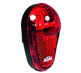 KTM hátsó villogó, fényvisszaverővel, 180 fokban látható