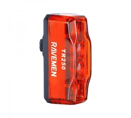 Ravemen TR250 akkus hátsó lámpa 250 lumen fényerő, automata mód, féklámpa