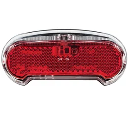 AXA Riff elemes LED-es hátsó lámpa fényvezetővel csomagtartóra szerelhető 80/50 mm furattávolság