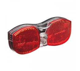 AXA City elemes hátsó lámpa LED-es, csomagtartóra, kapcsolós, 80mm, prizmával