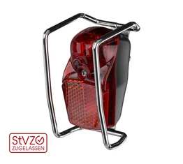 Kellys Virgo dinamós hátsó lámpa LED-es, sárvédőre, fém kerettel, prizmával