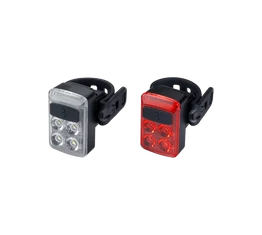 BBB BLS-237 Slide Combo akkumulátoros villogó szet, LED, tölthető lithium akkumulátorral, fekete