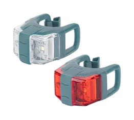 Kellys KLS Twins II első+hátsó elemes villogó készlet, elemes,air force blue szín