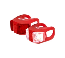 Kellys KLS Twins első+hátsó elemes villogó készlet, elemes, narancs sárga