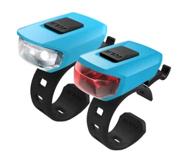 Kellys KLS Vega elemes világítás készlet, LED-es mini, szilikonos, égkék