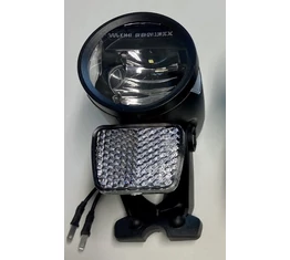 Herrmans H-Black LED MR8 dinamós első lámpa 180Lumen 6-12V, Suntour CR8, NEX és NCX-E teleszkópokhoz