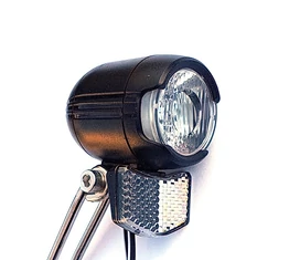 Ridepositive agydinamós első lámpa 30 LUX fényerővel, LED-es, kapcsolós, 4 vezetékes