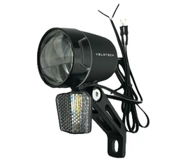 Agydinamós első lámpa 80 LUX fényerővel 2 LED-el dupla lencsés optikával fényérzékelővel 4 vezetékkel