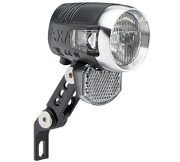 AXA BlueLine50 dinamós első lámpa LED-es, 50LUX, 70m-re világít, állófény, 4 vezetékes, kapcsoló