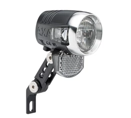 AXA BlueLine50 dinamós első lámpa LED-es, 50LUX, 60m-re világít, állófény, 4 vezetékes, szürkületérzékelővel