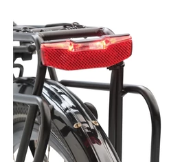 AXA Blueline dinamós hátsó lámpa LED-es, állófény, csomagtaróra szerelhető, 50 mm csavartávú