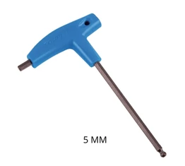 T-nyelű 5mm-es imbuszkulcs szögben is használható