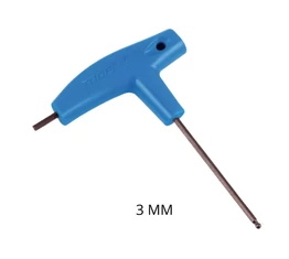 T-nyelű 3mm-es imbuszkulcs szögben is használható