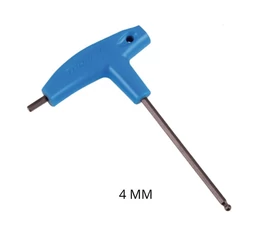 T-nyelű 4mm-es imbuszkulcs szögben is használható