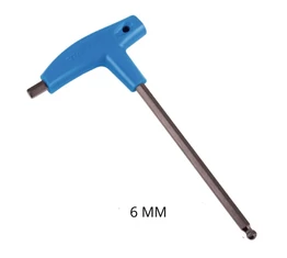 T-nyelű 6mm-es imbuszkulcs szögben is használható