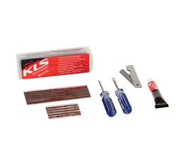 Kellys tubeless gumijavító készlet foltok, kanóc, gumikeverék, szerszámok