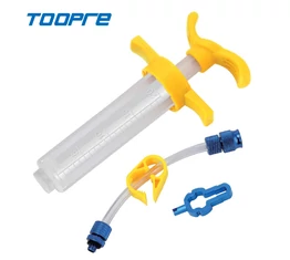 Toopre defektgátló folyadék betöltő szelepadapterekkel és szelepkiszedővel