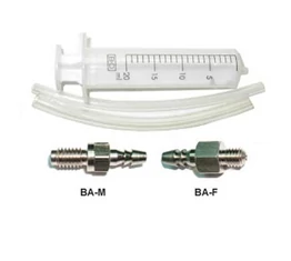 Szerszám légtelenítő készlet A2Z Bleeding Kit, fecskendő+Avid, Formula, Magura adapter+kétféle cső