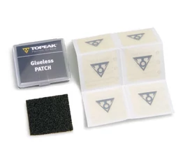 Gumiragasztó készlet Topeak Fly Paper öntapadós folt készlet, 6db folt, 1 dörzspapir