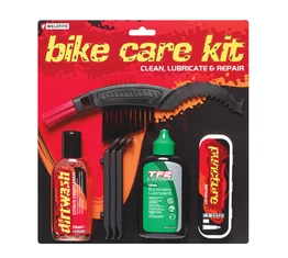 Weldtite karbantartó készlet (láncmosó folyadék,TF2 láncolaj,racsnitisztító kefe,defektjavító szett)