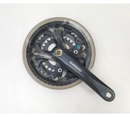 Shimano Acera FC-M361 trekking/cross hajtómű 48/38/28-es fogszám, négy.kúp, 175mm-es, láncvédős, fek