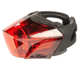 KTM COMP Light akkus hátsó lámpa LED fényforrás, USB tölthető, szilikonpántos, fekete