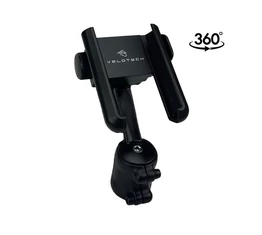 Velotech  mobiltelefontartó kormányszárra AHead-zárókupak helyére is rögzíthető 360° forgatható