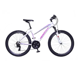 Neuzer Mistral 30 női MTB kerékpár 21 fokozatú váltó, teleszkóp, fehér/pink/lila 19"