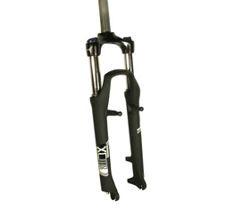 Suntour XCM P-HLO 26" MTB teleszkóp 1-1/8" A-Head, 100mm, hidraulikus lockout, tárcsa/V-fékes, matt fekete