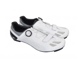 FLR Elite Road F-11 II országúti cipő, karbon talp, Reel Knob damilos fűző, 47-es méret, fehér