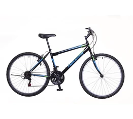 Neuzer Nelson férfi MTB kerékpár 18sebességes, fekete/kék 21&quot;