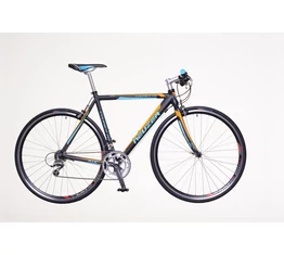 Neuzer Courier RS fitness kerékpár 18 fokozatú Shimano 105/Tiagra váltórendszer, fekete/cián/narancs 58cm