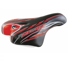 Monte Grappa gyerek nyereg fiú, fekete/piros 14-16-18-as gyerek kerékpárokhoz