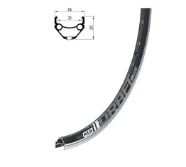 Kellys Draft V-fék 24"-os MTB abroncs  duplafalú, 32lyuk