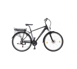 Neuzer Zagon E-Trek ebike/pedelec aluvázas férfi 6seb, 28"-as kerék, 36V/250W motor matt fekete-szürke 19"