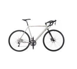 Neuzer Turin ciklokrossz kerékpár 16 fokozatú Claris váltó, tárcsafék, világos szürke/barna-fehér 53cm