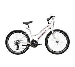 Neuzer Nelson 50 női MTB kerékpár 21 sebességes, duplafalú kerekek, fehér/bíbor-mályva 19"