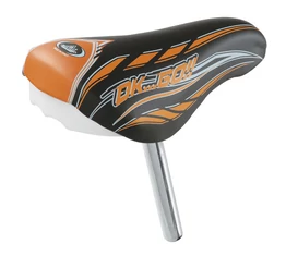 Selle Montegrappa gyerek nyereg nyeregcsővel egybeépítve (csőátmérő 22mm) narancs-fekete