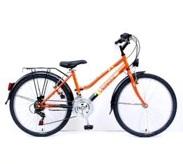 Schwinn ATB BOSS 24"-os gyerekkerékpár, lányka, 18 sebességes váltó, narancs/fekete