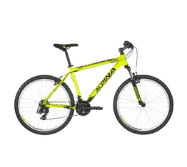 Alpina Eco M20 Neon-Lime férfi MTB kerékpár 21 fok. TY500 váltó, alumínum váz, teleszkóp, 15,5"