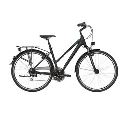 Kellys Cristy 60 Black/Türkiz női trekking kerékpár 24fokozatú Shimano Acera váltó, agydinamó, M/19"