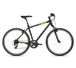 Kellys Cliff 30 2018 cross kerékpár 24 fokozatú EF51/TX800 váltó, V-fék, Black/Yellow 17"