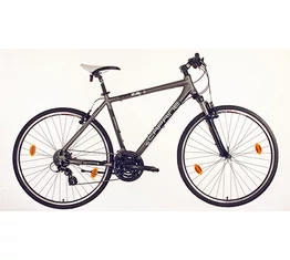 Caprine Cross 2.0 cross kerékpár, 28-as kerekekkel, Altus váltórendszerrel, mattszürke/fekete 18"