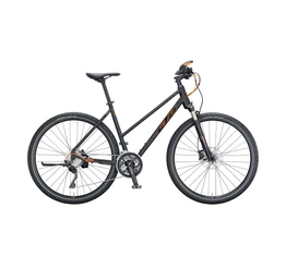 KTM Life 1964 Cross női cross kerékpár 30 fokozatú Deore XT váltó, hidr.tárcsafék, fekete 46cm