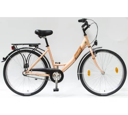 Csepel Budapest 26"-os városi kerékpár, Nexus 3 sebességes agyváltó, púder színű