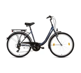 Csepel Budapest B 26"-os városi kerékpár 7sebességes, sötétkék/fényes kék