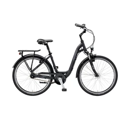 KTM City Line 7 26"-os városi kerékpár W-váz 7 fokozatú Nexus agyváltó és agydinamó, matt fekete 43cm