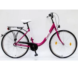 Csepel Budapest B 28"-os városi kerékpár 3 sebességes Nexus agyváltó, rózsaszín